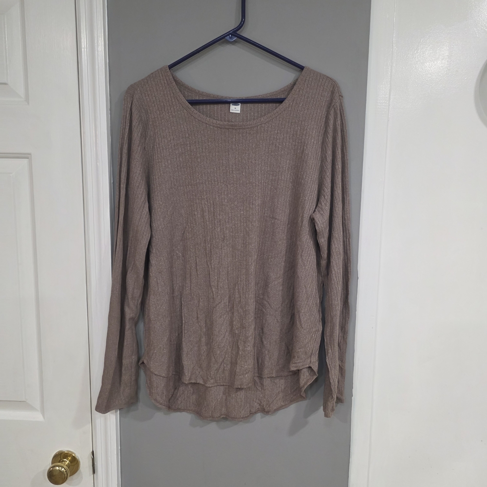 Old Navy Ribbed Knit Sweater - Tan